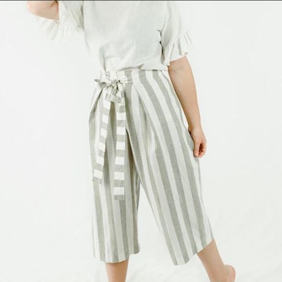 Farmhouse Frocks NWT Striped Willow Pants - size Small - Picture 1 of 8